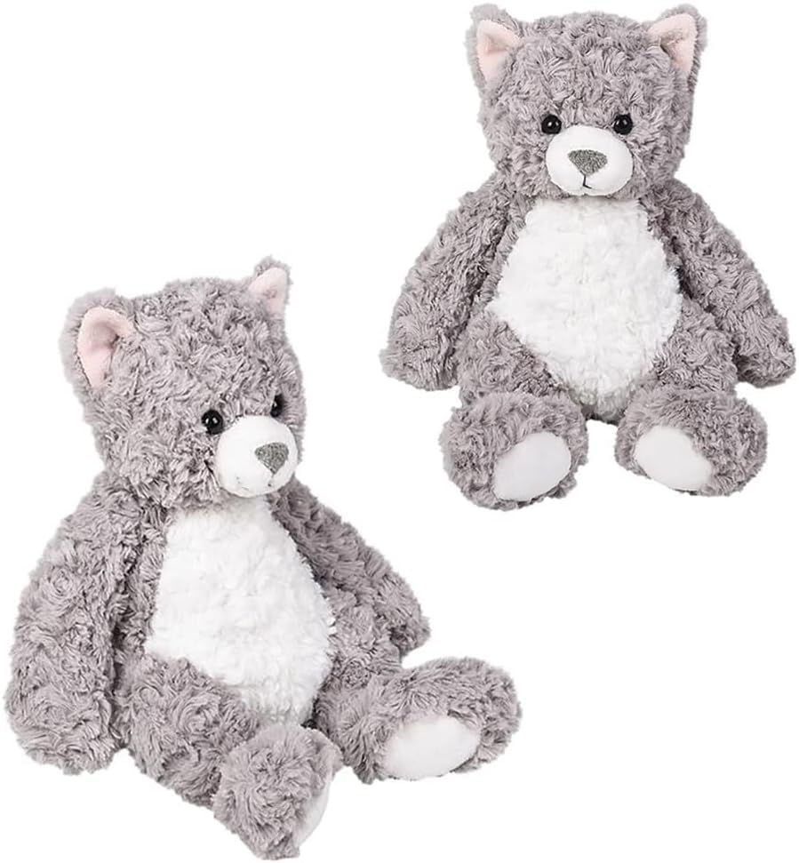 Lovely fluffy/灰色Logic miko：Lovely fluffy Blue-gray fur fluffy wolf on your lap Cute plush to your pet